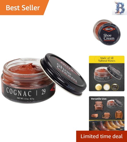 Cognac shoe cream - shoe,